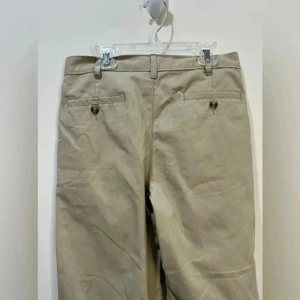 George Men’s Khaki Relaxed Fit Pants Size 30